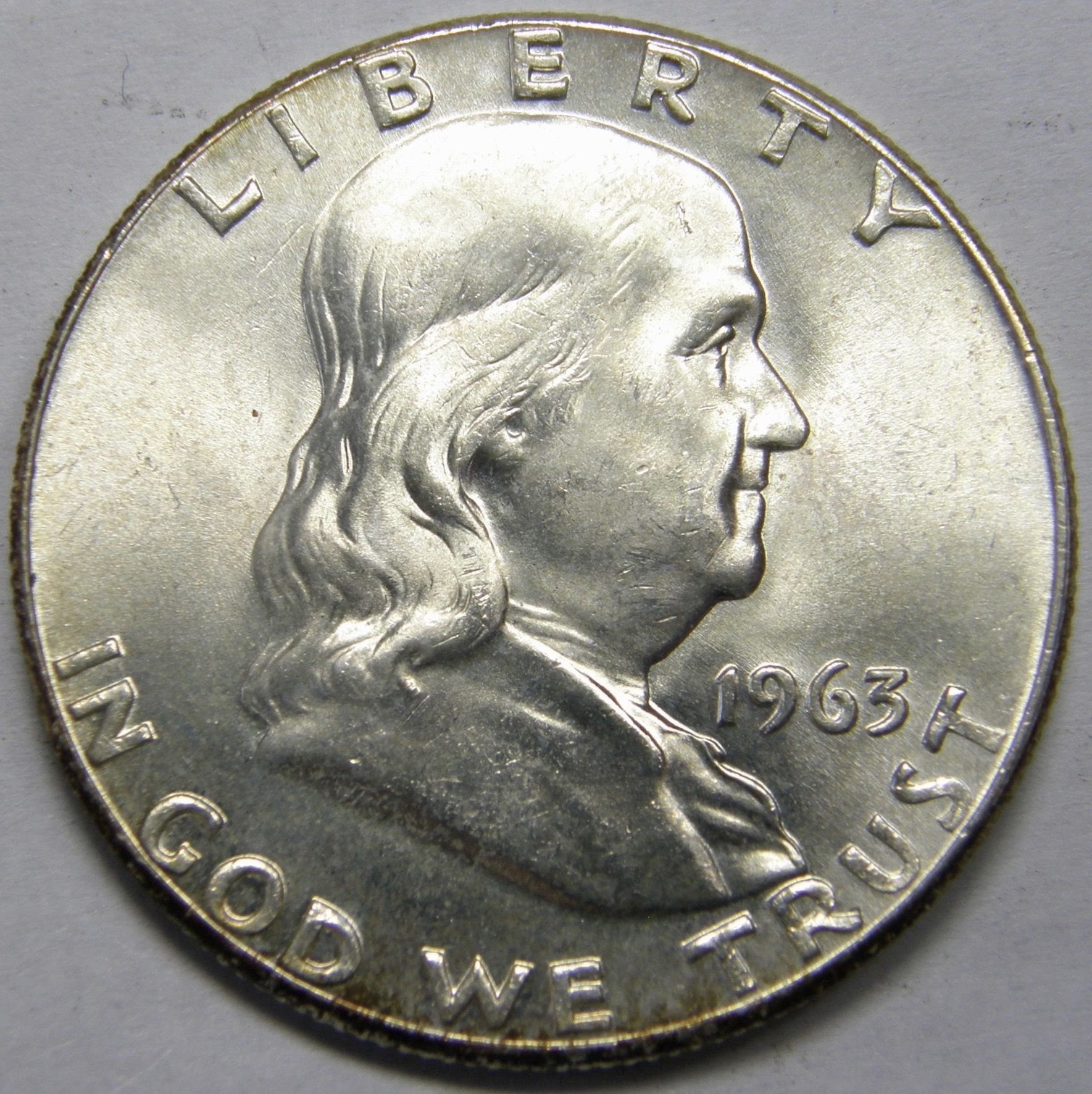 1963 P Franklin Half Dollar #5LE - for sale, buy now online - Item #137601