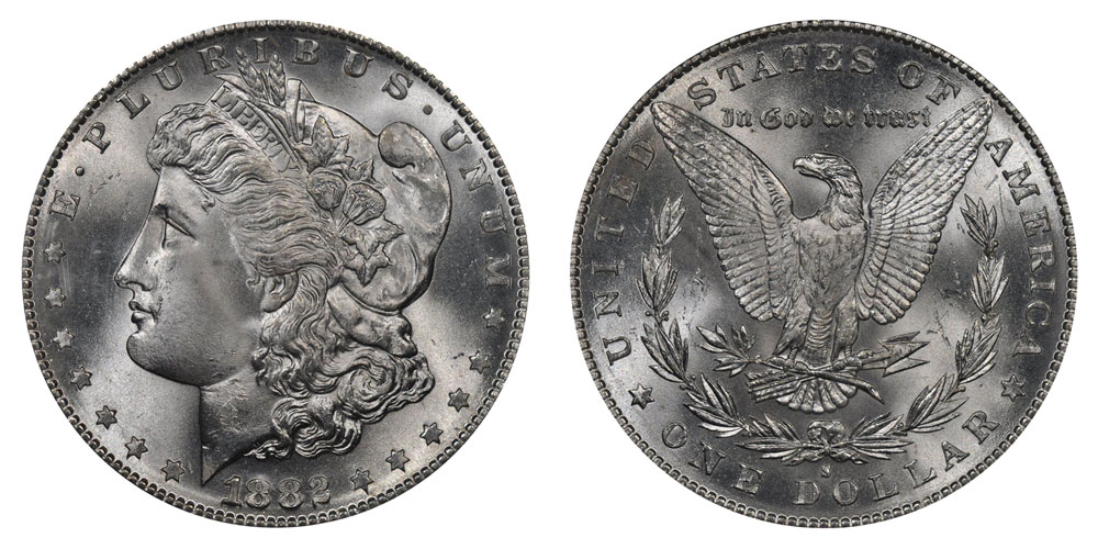 1882 S Morgan Silver Dollars: Value and Prices