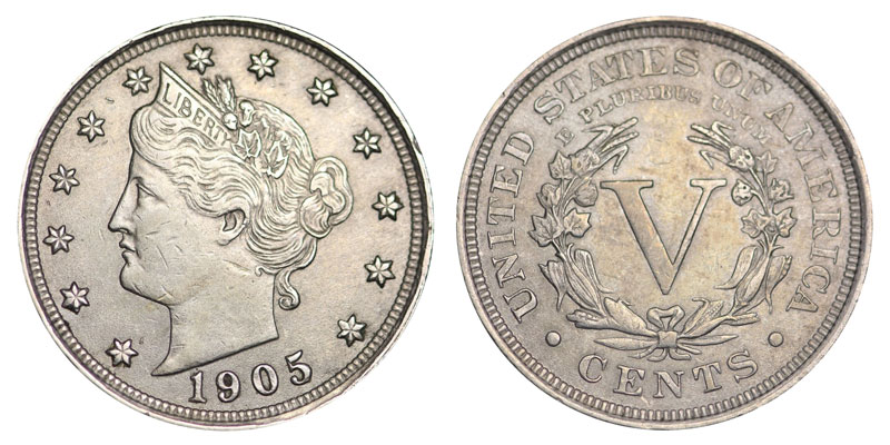 1905 Liberty Head "V" Nickel: Value and Prices