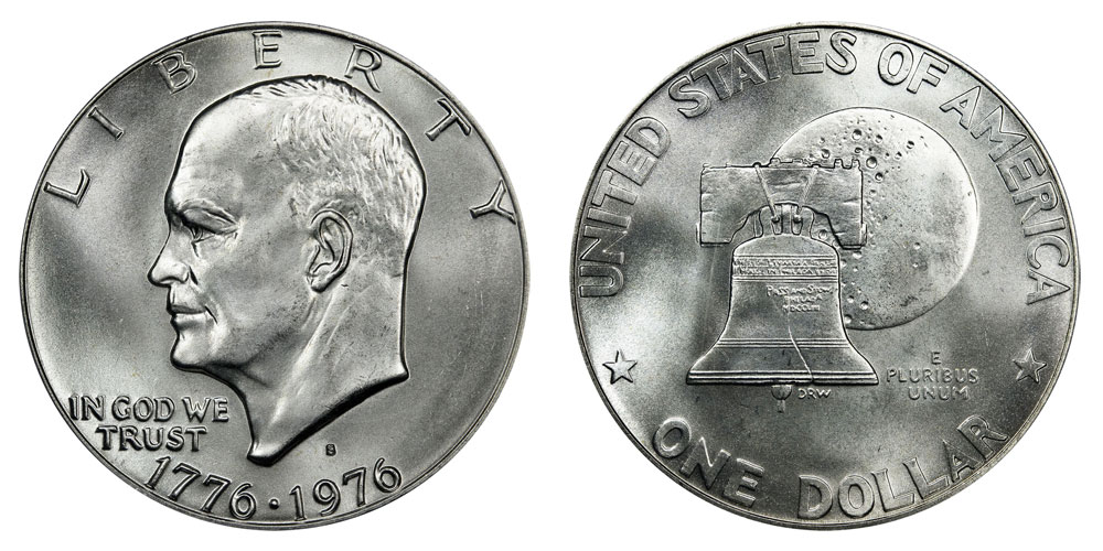 What is the value of a 1976 bicentennial dollar coin?