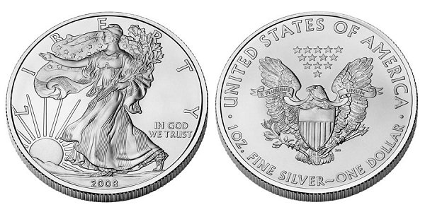 American Silver Eagle Bullion Coins Type 1 - Reverse of 1986 US Coin