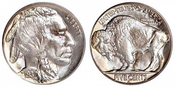 Buffalo Nickels Indian Head Nickel - Line Type US Coin