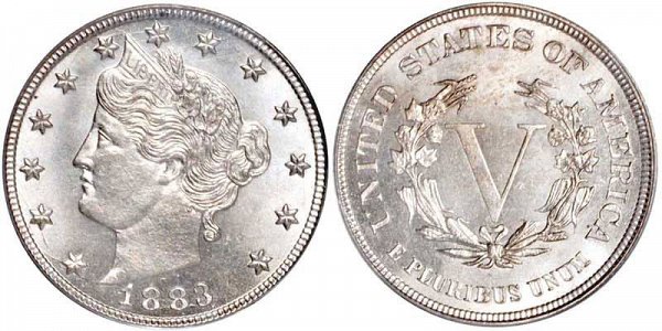 Liberty Nickels Liberty Head "V" Nickel US Coin