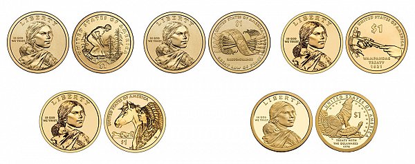 Native American & Sacagawea Dollars Native American Dollars US Coin