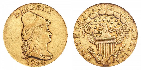 Turban Head Gold $2.50 Quarter Eagle Capped Bust - Head Facing Right - Early Gold Coins US Coin