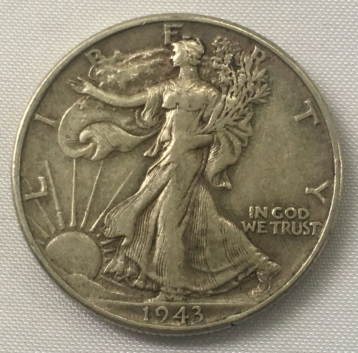 1943 P Walking Liberty Half Dollar - for sale, buy now online - Item #1415611200 x 1185