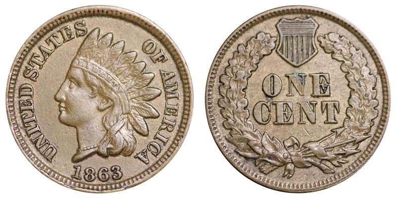 1863 Indian Head Penny Coin Value Prices, Photos & Info