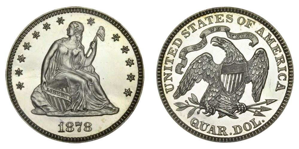 1878 Seated Liberty Quarter Coin Value Prices, Photos & Info