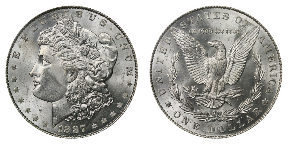 1887 Morgan Silver Dollar Coin Value Prices, Photos & Info
