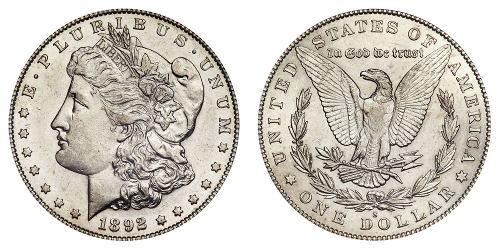 1892 S Morgan Silver Dollar Coin Value Prices Photos And Info