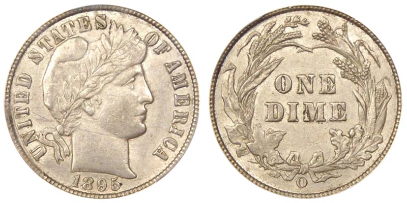 1895 O Barber Dime Coin Value Prices, Photos & Info