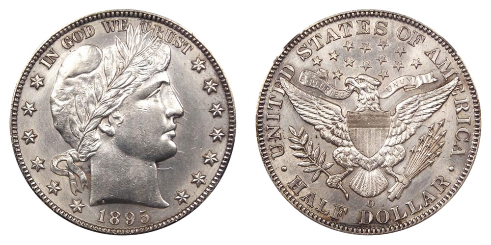 1895 O Barber Half Dollars: Value and Prices