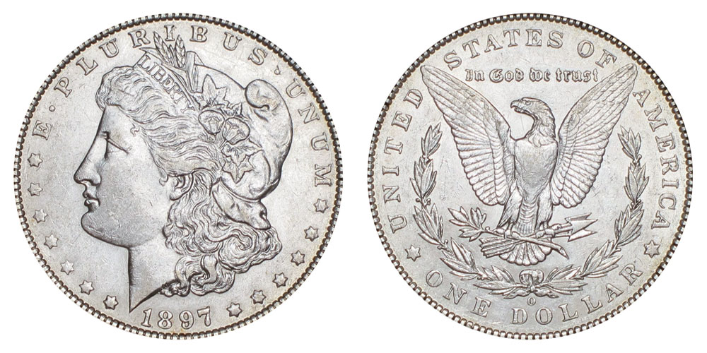 Excellent Condition Rare Date! Nice Luster Details about   1897-O Morgan Silver Dollar $1 