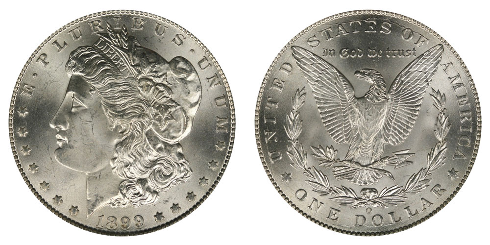 1899 O Micro O Morgan Dollar VG Very Good 90% Silver $1 Coin SKU:I4276