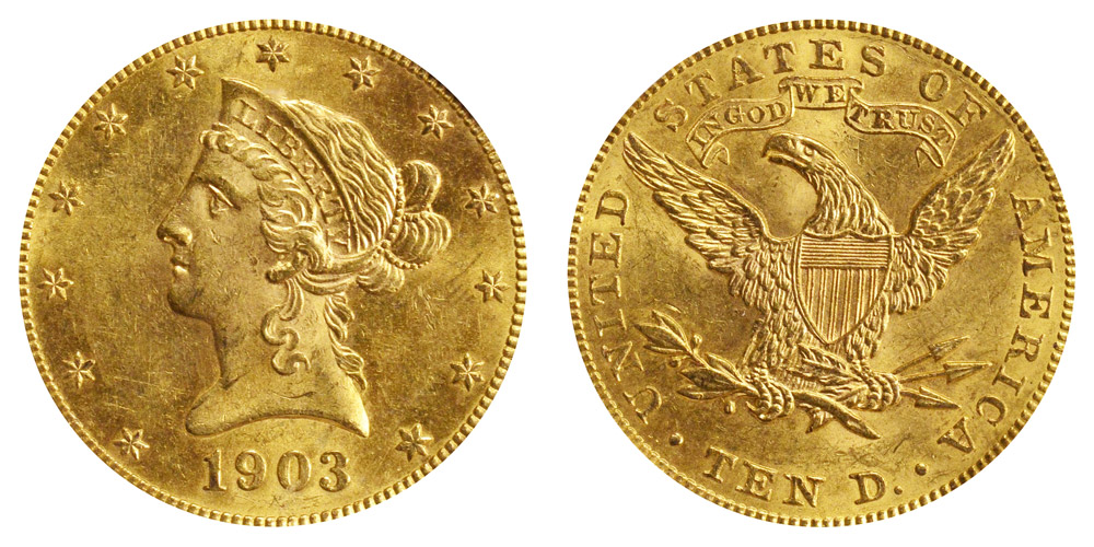 Coronet Head Gold $10 Eagle - Price Charts & Coin Values