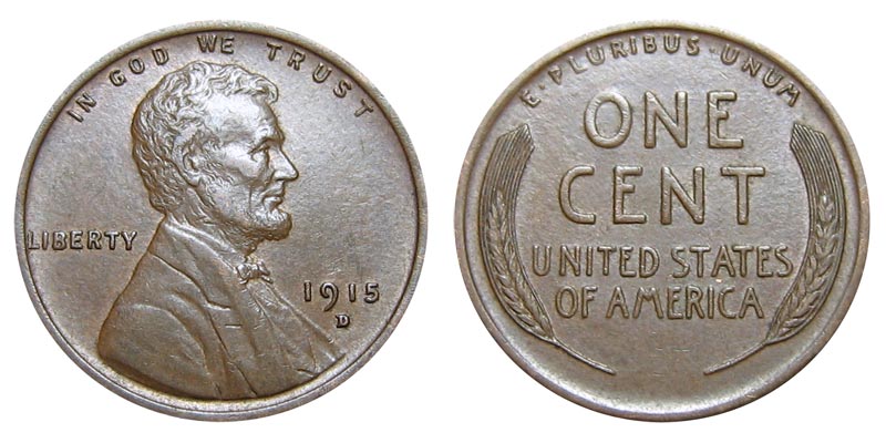 1915-D LINCOLN WHEAT CENT PENNY ROLL