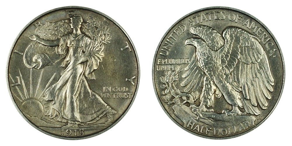 1918 Half Dollar Value Chart