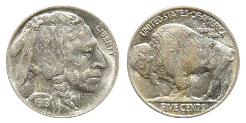 SKU#26148 1919-S Buffalo Nickel VF 
