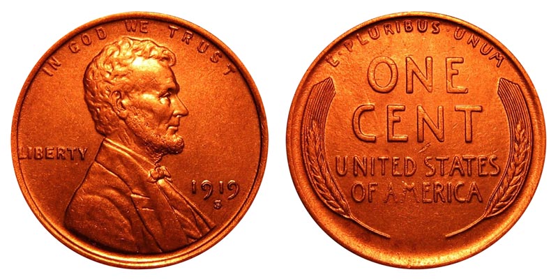 1919 S Lincoln Wheat Penny Coin Value Prices, Photos & Info