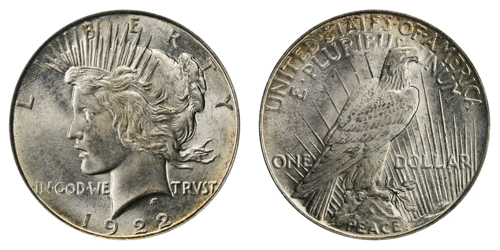 1922 D Peace Silver Dollar Coin Value Prices, Photos & Info