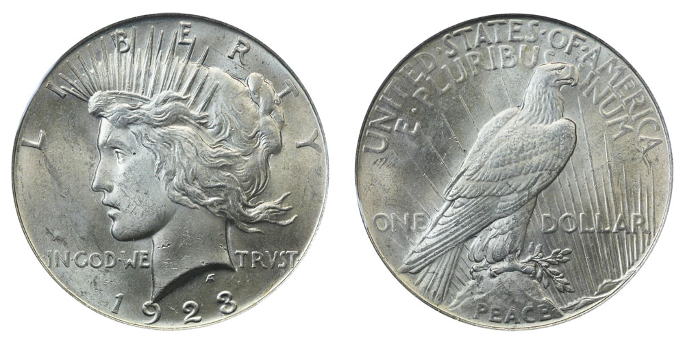 1923 Peace Silver Dollar Value Chart