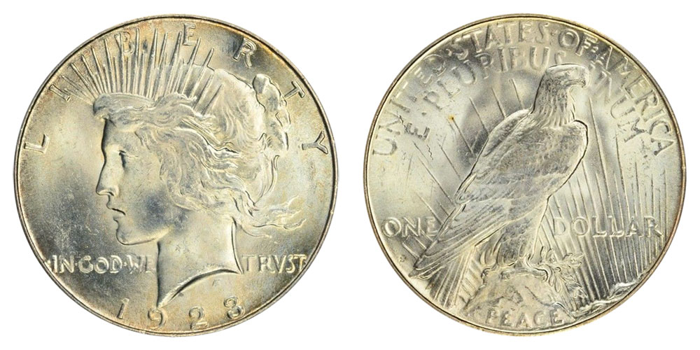 1923 Peace Silver Dollar Value Chart