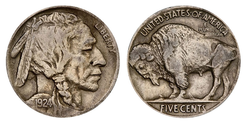 Socialisme blast værdig 1924 Buffalo / Indian Head Nickel Coin Value Prices, Photos & Info