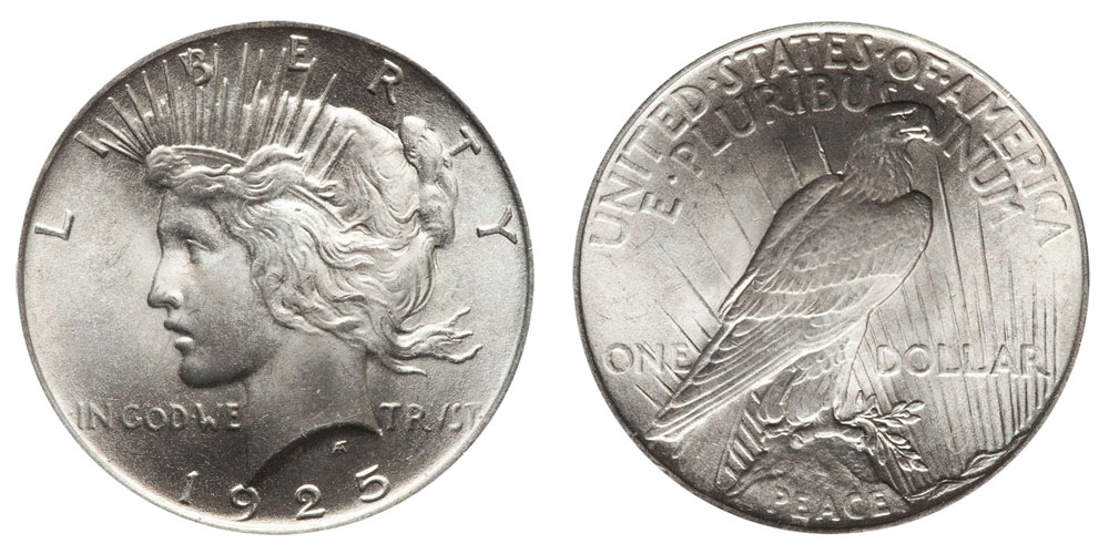 1925 Peace Silver Dollar Value Chart