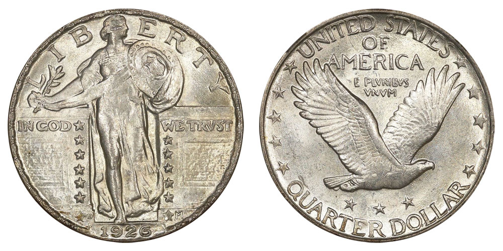 1926-S U.S Standing Liberty Silver Quarter