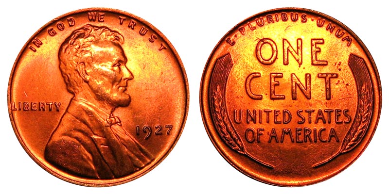 1927 Wheat Penny Value Chart