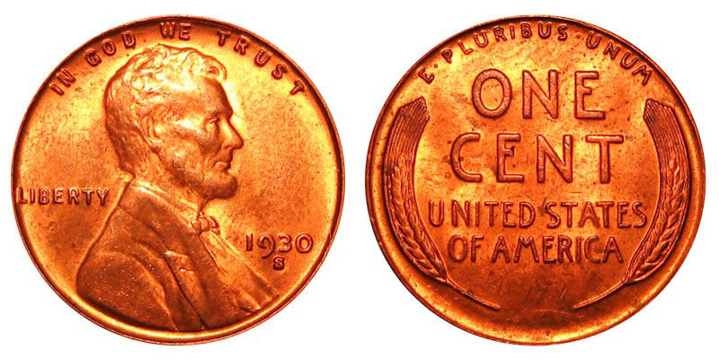 Details about   1930  LINCOLN WHEAT CENT nice RB Unc. 