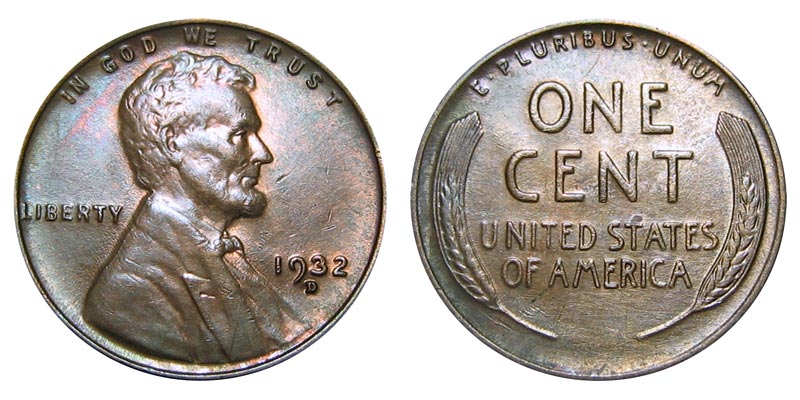 1932 D Lincoln Wheat Cent Penny Choice Very Fine Details