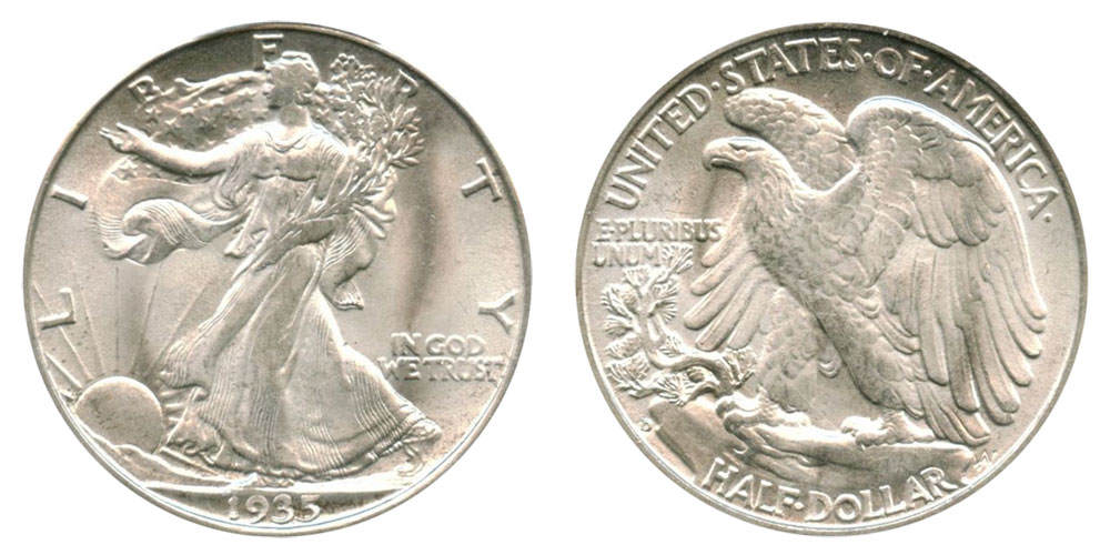 1935 Silver Half Dollar Value Chart