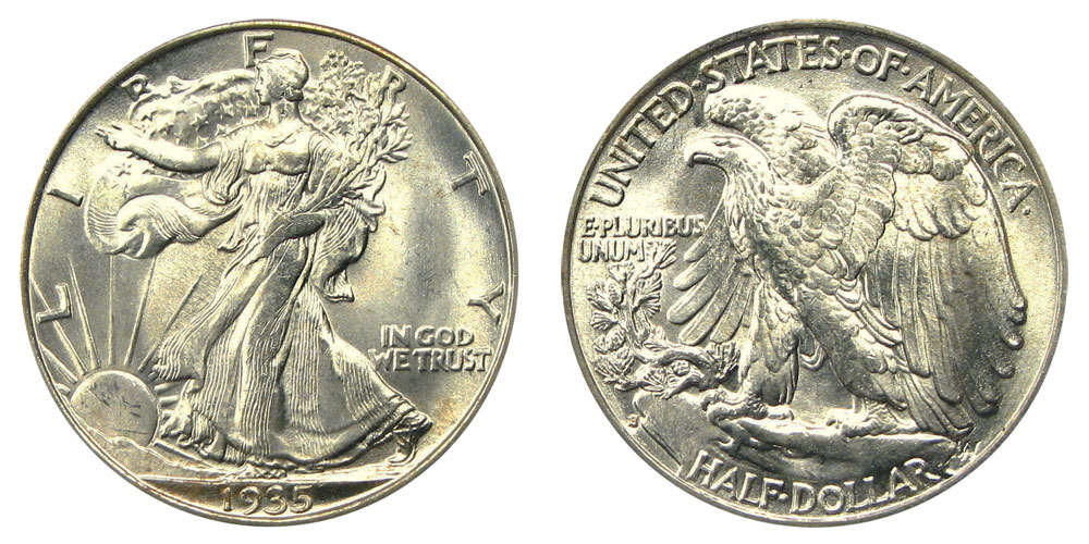 1935 Silver Half Dollar Value Chart