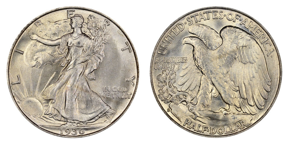 1936 Half Dollar Coin Value Chart