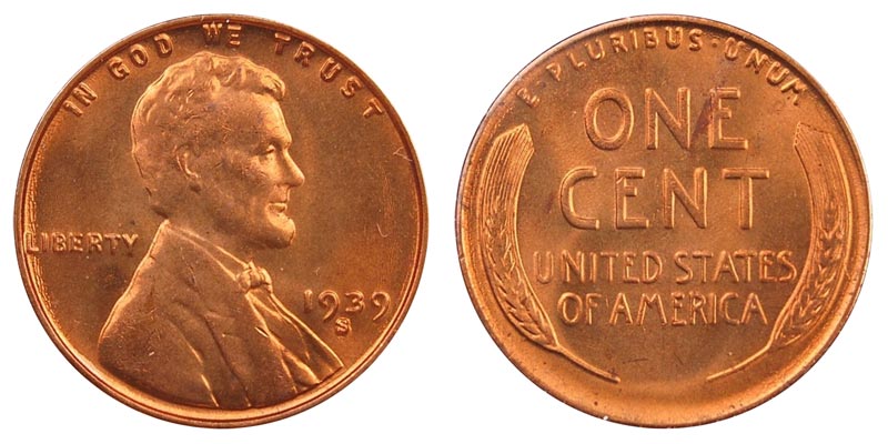 1939-D Lincoln Wheat Cent in Average Circulated Condition Free S&H Lot D141