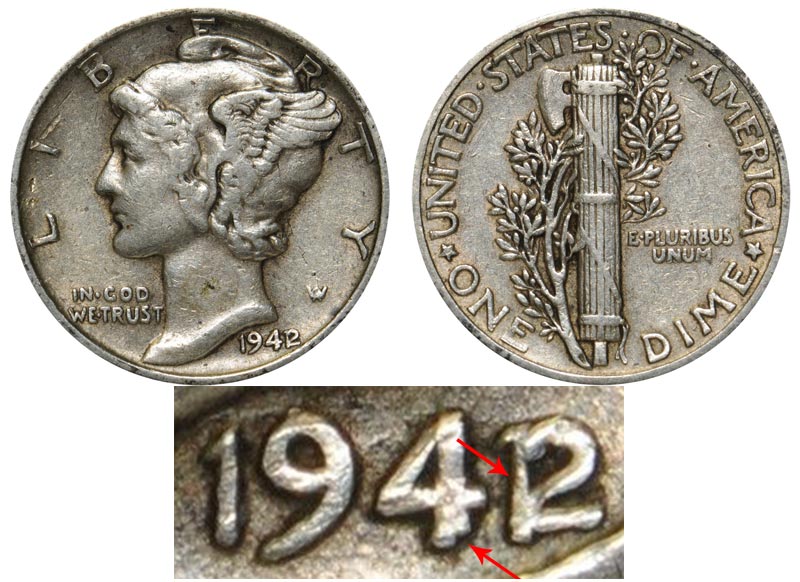 1941 Mercury Dime Value Chart