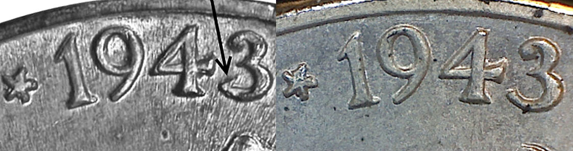 1943 P  BU Jefferson Nickel Silver War Nickel Pulled From OBW Roll 