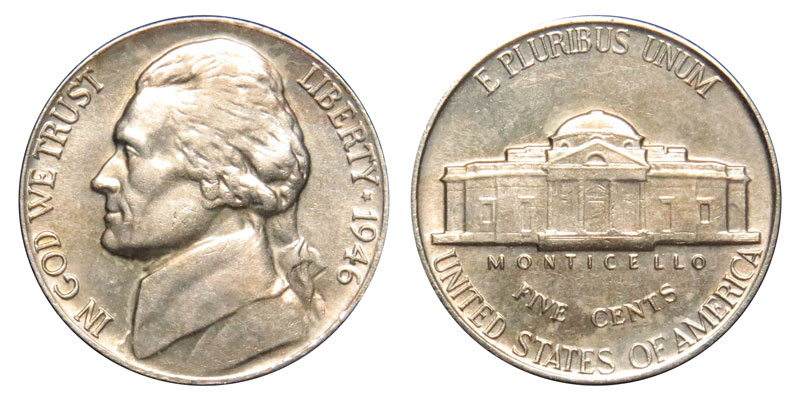 1946 Jefferson Nickel Coin Value Prices, Photos & Info