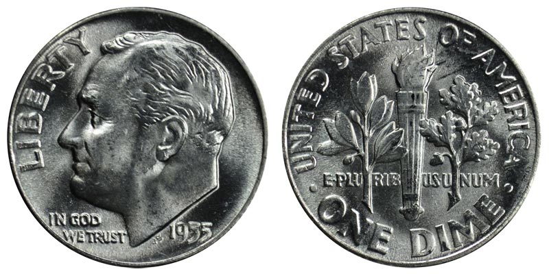 1955-D Silver Roosevelt Dime Choice/Gem BU THESE ARE BEAUTIFUL. 