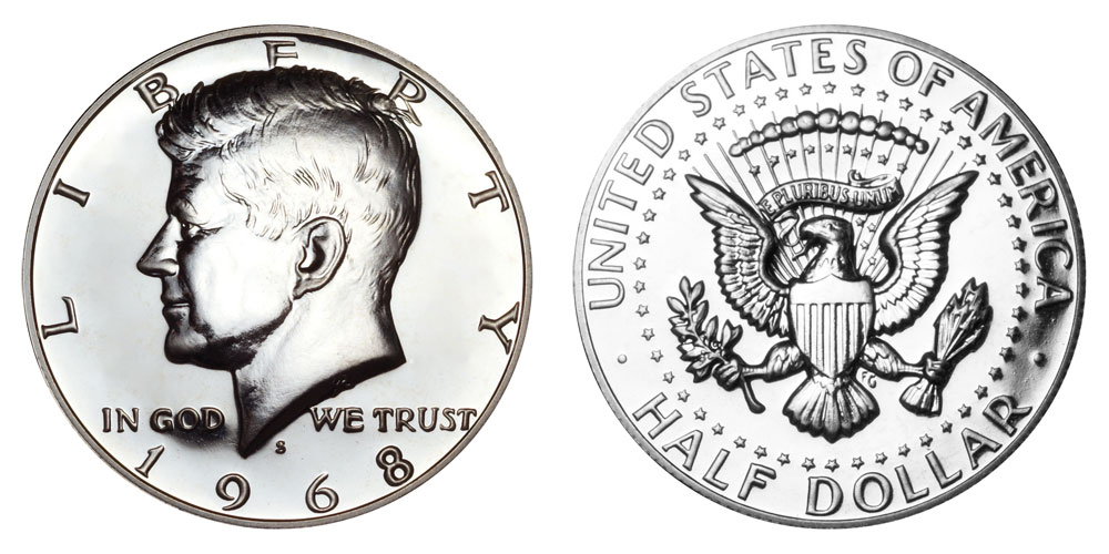 1968 Kennedy Silver Half Dollar Value Chart