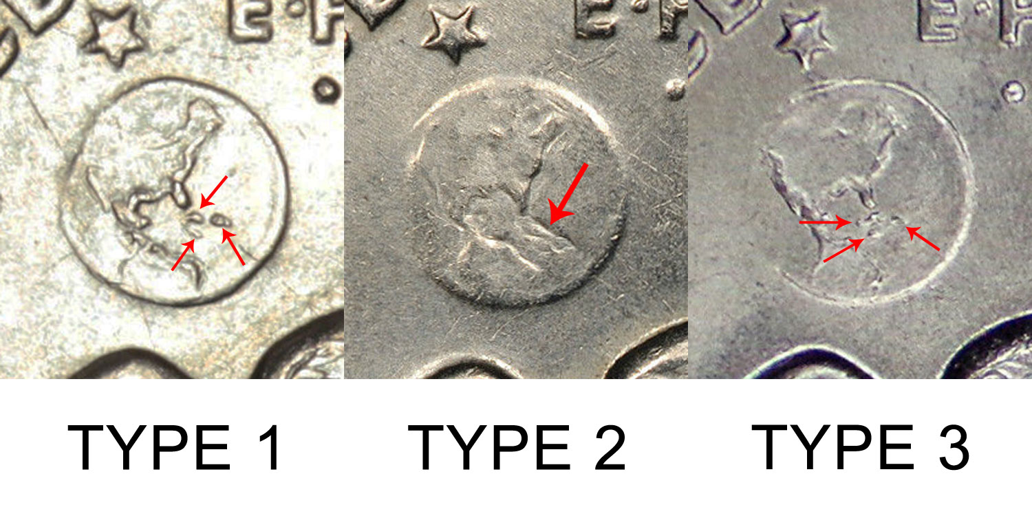 1972 P Type 3 Eisenhower Dollar BU Ike US Mint Coin Uncirculated Philadelphia