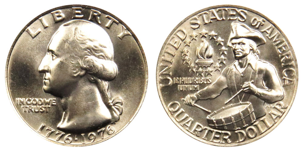 1976 Washington Bicentennial Quarter Coin Value Prices, Photos & Info