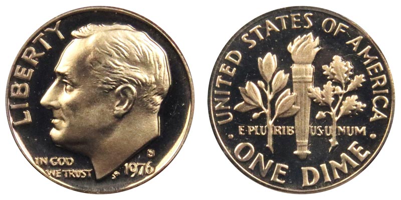 1976-S Clad Roosevelt Dime Shipped FREE Best Prices on  Nice Coins! 