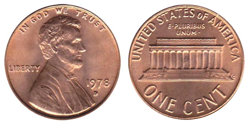 1978 D USA Small Cent UNCIRCULATED
