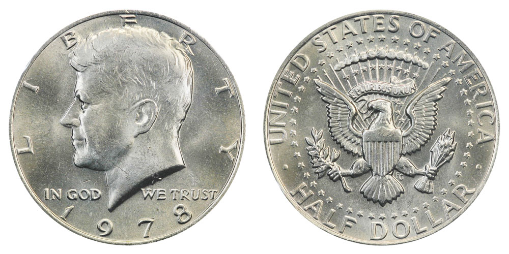 1978 P&D Kennedy Half Dollar Set AU/BU Clad no Silver 50 Cent About UNC MS Mint 