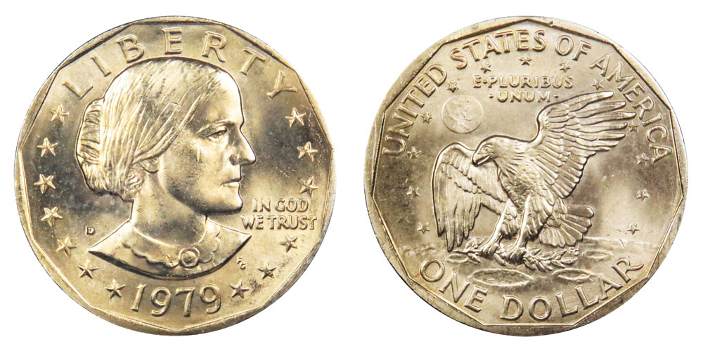 Coin 1981 S Susan B Anthony ~ SBA Proof Dollar ~ Type 1 Filled /"S/" ~ U.S