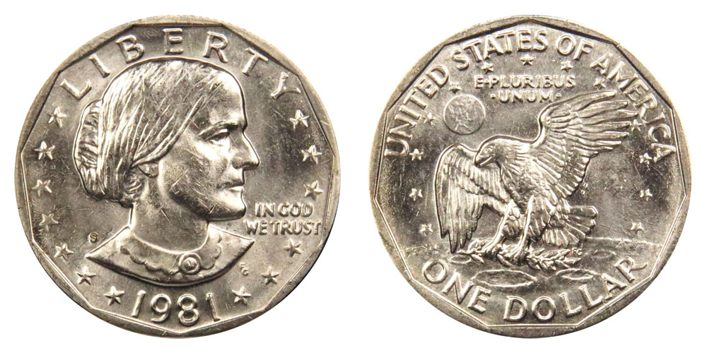 1979 1980 1981 S Susan B Anthony PROOF 3 Coin Lot Three SBA US Small Dollars $1