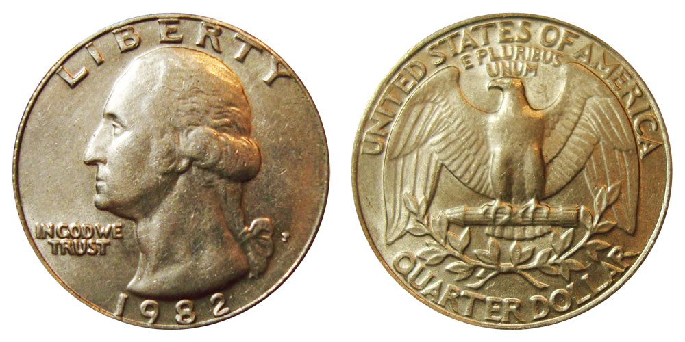 1982 P Washington Quarter Coin Value Prices, Photos & Info