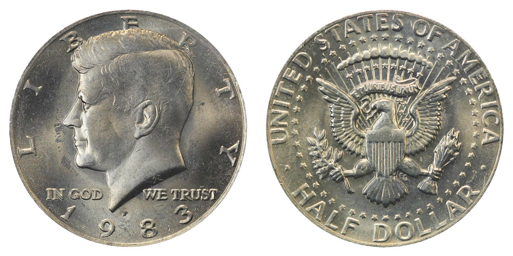 Details about   Collectible 1983 KENNEDY HALF DOLLAR JFK 50 Cent Piece **VINTAGE COIN** 